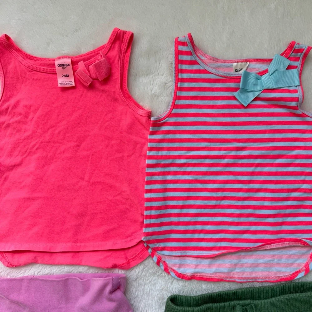 The Children’s Place‎ and Oshkosh 24M Summer Tops & Skorts Bundle EUC